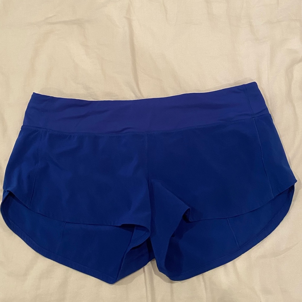 Blue lululemon shorts